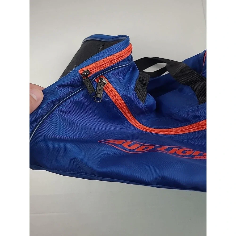 VINTAGE BUD LIGHT BEER DUFFEL BAG handbag gym tote‎ ANHEUSER BUSCH Advertising